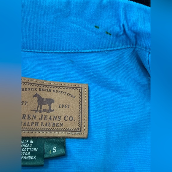 Ralph Lauren Bright Blue Corduroy Jacket - Picture 9 of 9